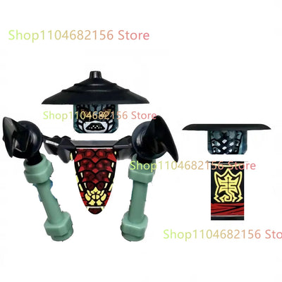 New Anime Cartoon TV Ninja Toy Dragons Rising Forbidden Five Nokt Rox Zarkt Drix Kur Ghost Face Bricks Building Blocks Kid Gifts