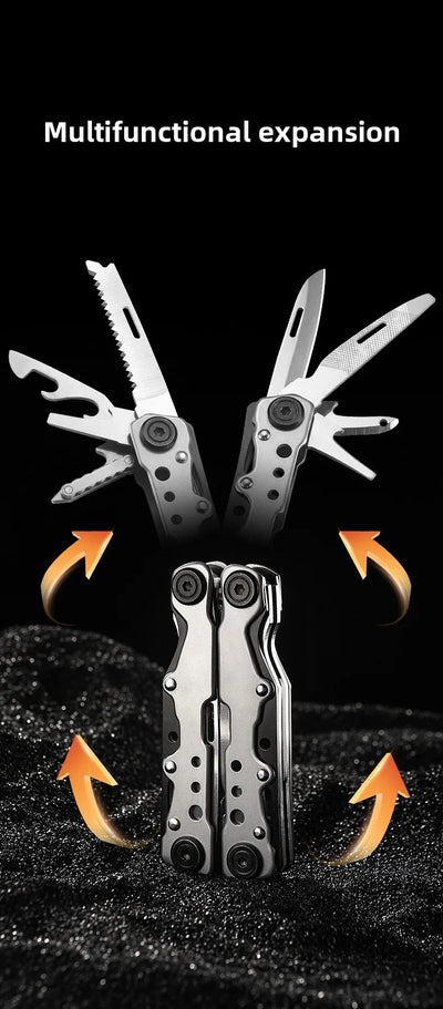Multifunctional pliers mini tool pliers steel folding pliers multi-purpose knife pliers emergency outdoor home portable