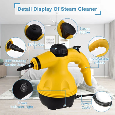 1050W Small Household Handheld Steam Cleaner for High Temperature And High Pressure Kitchen Oil Pollution Air Conditioning Clean