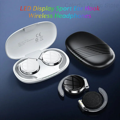 Open Ear Headphones TWS Noise Cancelling Headphones Bluetooth Earpiece Bluetooth Headset Runnning Headphones Workout Headphones