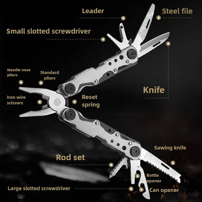 Multifunctional pliers mini tool pliers steel folding pliers multi-purpose knife pliers emergency outdoor home portable