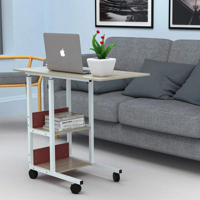 Home Office Desk Movable Height Adjustable Creative PC Vertical Laptop Desk for Study Bedroom Living Room