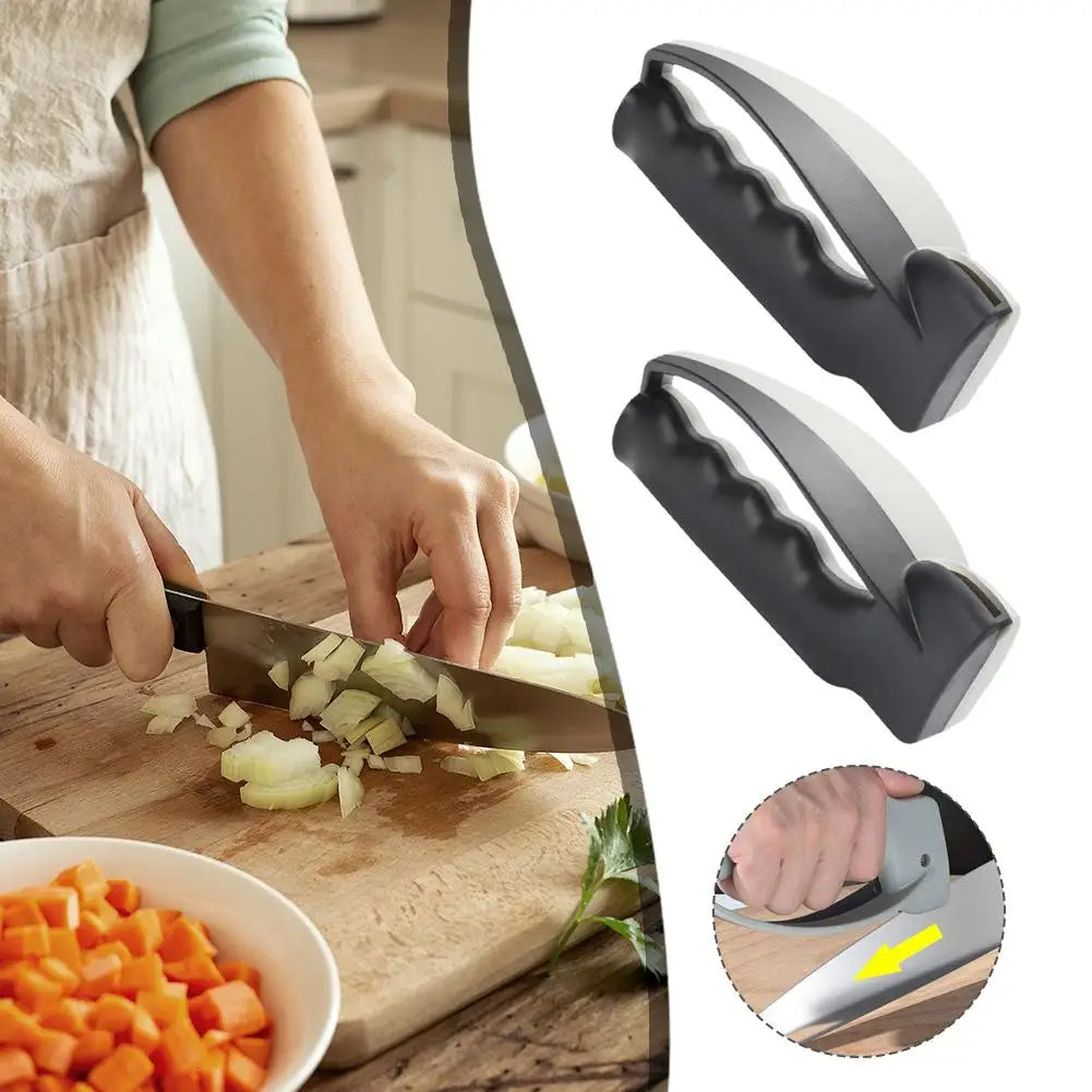 Multi - functional Manual Knife Sharpener - Ceramic & Diamond Tool, for Kitchen & Outdoor Use, Scissor Sharpening Included