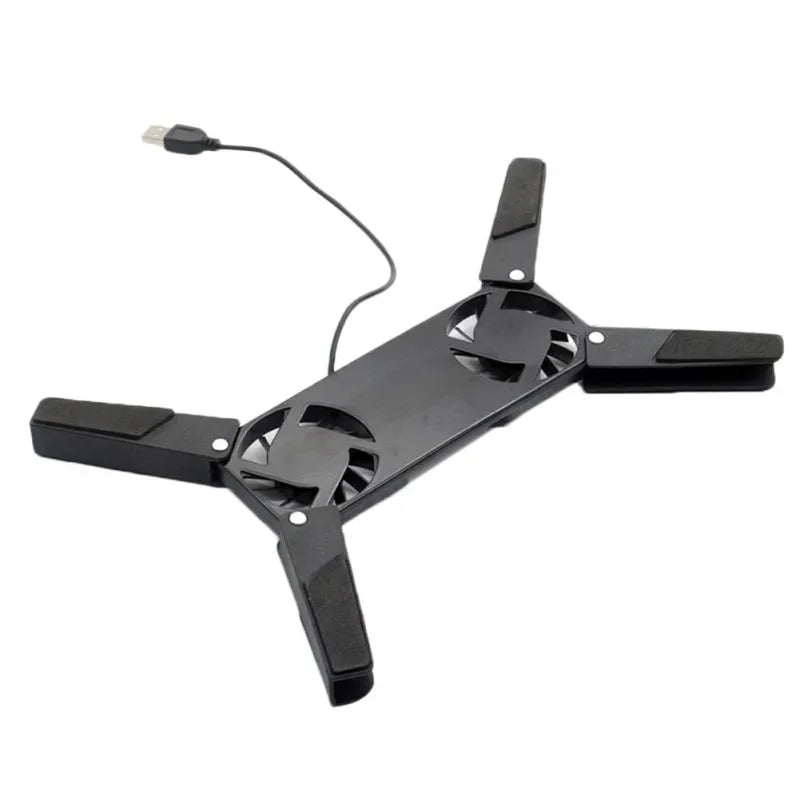 1PCS Air-cooling Laptop Cooler Laptop Cooling Pad USB Powered Cooling Dock Bracket Stand Dual Fan for PC Fan Gaming Accessory