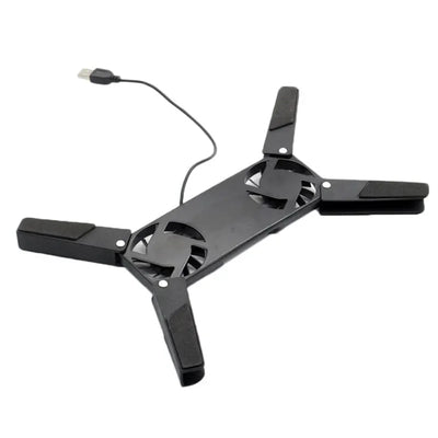 1PCS Air-cooling Laptop Cooler Laptop Cooling Pad USB Powered Cooling Dock Bracket Stand Dual Fan for PC Fan Gaming Accessory