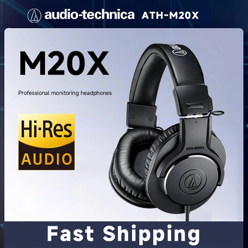 Audio Technica ATH M20X Professional Studio Monitor Headphones
