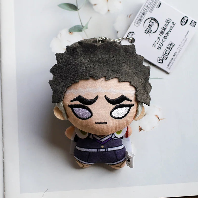 New 10cm Anime Demon Slayer Tomioka Giyu Kamado Tanjirou Kamado Nezuko Agatsuma Zenitsu Shinazugawa Genya Plush Toy Doll Gift