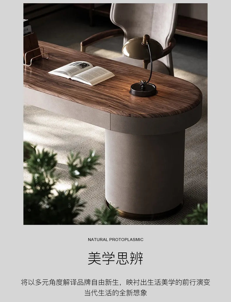 Modern European Floor Standing Office Desk Luxury Design Escritorios De Ordenador Upgrade Your Home Office Aesthetic Furniture