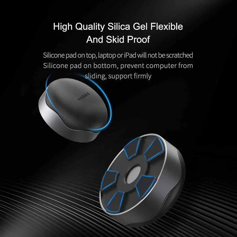 Laptop Cooling Pad Hagibis Ergonomic Laptop Stand Small Invisible Cooler Ball Portable Magnetic Foot Heat for MacBook Computer