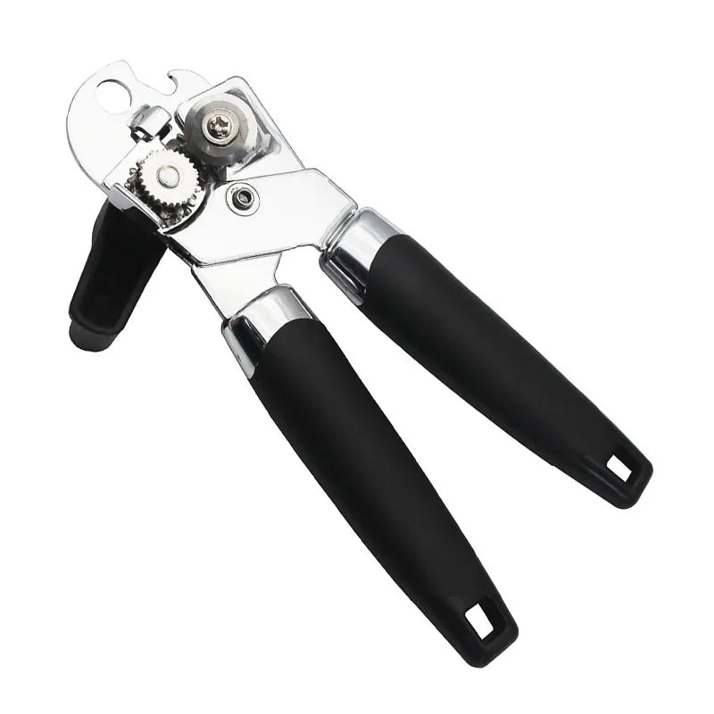 Easy Can Opener Safety Stainless Steel Manual Professional Effortless Openers with Turn Knob Household Kitchen Useful Tools