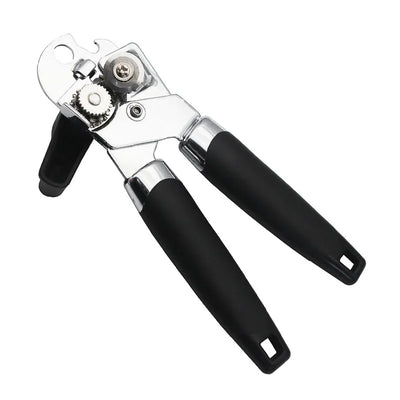 Easy Can Opener Safety Stainless Steel Manual Professional Effortless Openers with Turn Knob Household Kitchen Useful Tools