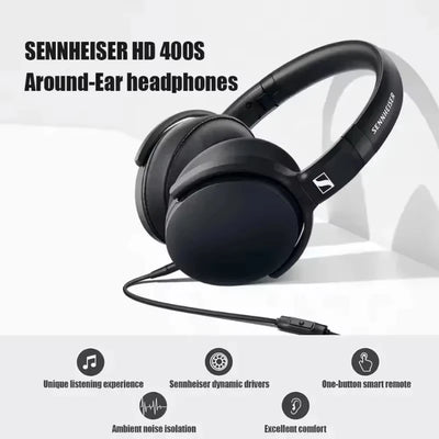 Sennheiser HD 400S Wired Professional Studio Headphones With Microphone Over Ear HiFi Monitor Music Headset Earphone