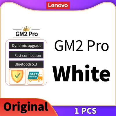 Lenovo GM2 Pro Bluetooth 5.3 Earphones Sports Headset Wireless In-Ear Gaming Low Latency Dual Mode Music Headphones New