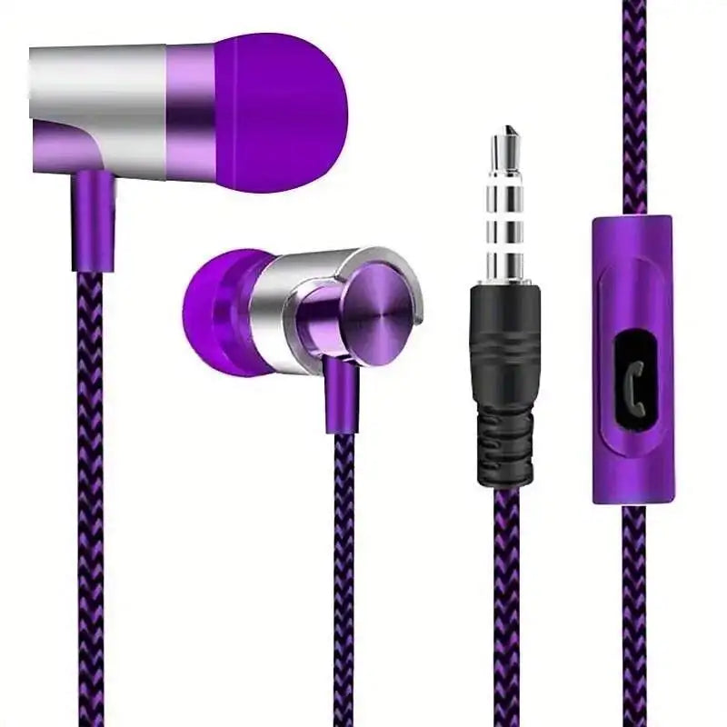 3.5mm Wired In-Ear Headphones with Ergonomic Design,