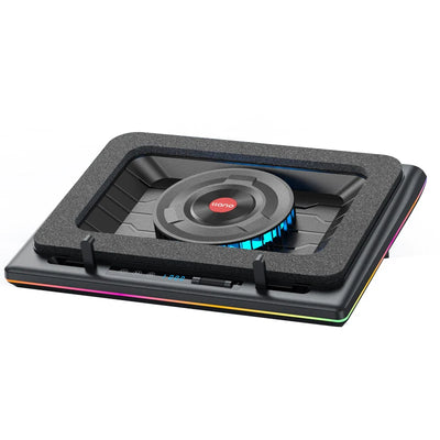Gaming Laptop Cooling Pad, Laptop Cooling Stand with 5.5inch External Cooling Fan, Rapid Cooling Laptop 15.6-21inch
