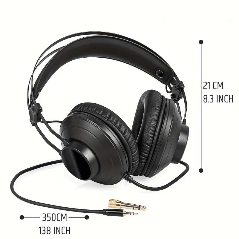 EYOUO Studio headphones with excellent sound quality, suitable recording, podcasting, DJing, and playing the keyboard.