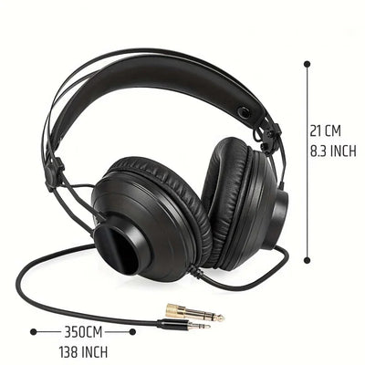 EYOUO Studio headphones with excellent sound quality, suitable recording, podcasting, DJing, and playing the keyboard.
