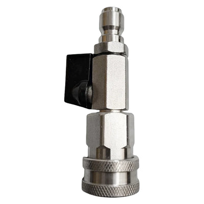 High Pressure Washer Ball Valve Kit with 3/8 Or 1/4 Inch Quick Connect Plug Power Washer Hose Control 4500 PSI Water Flow Switch