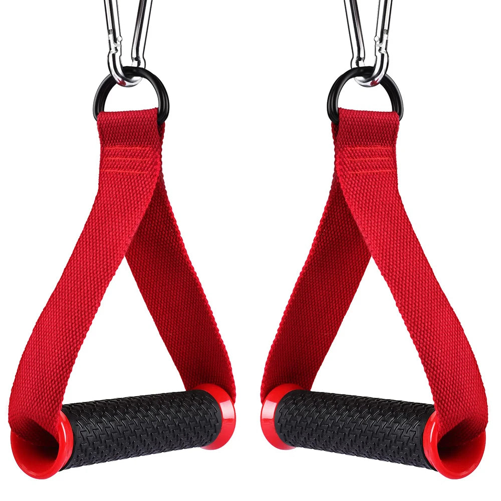 Heavy Duty Exercise Handles Cable Attachment Gym Resistance Bands Handles Anti-slip Grip Pilates Yoga Strength Trainer Workout