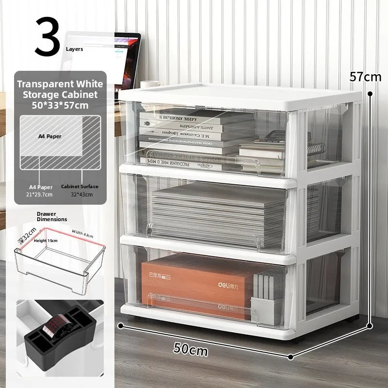 Desktop Organizer Box Ders Office Workstation File Cabinet