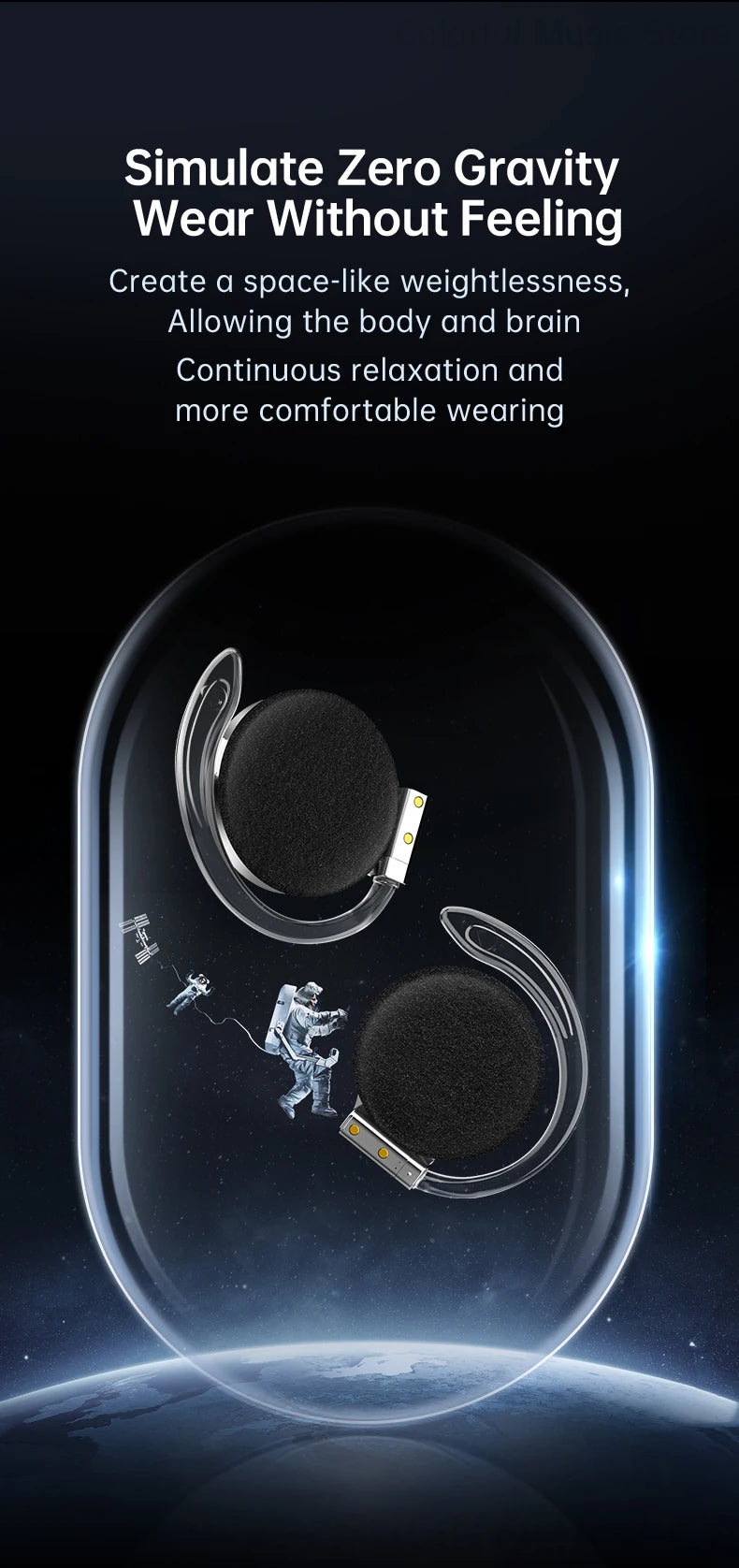Open Ear Headphones TWS Noise Cancelling Headphones Bluetooth Earpiece Bluetooth Headset Runnning Headphones Workout Headphones