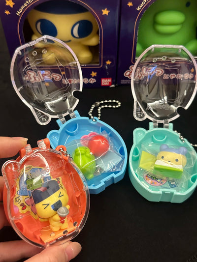 Original Bandai Tamagotchi Spare Time Series2 Pooptime Pendant Bean Mr.Koigari Doll Box Toy Collectible Anime Game Figurine Toys