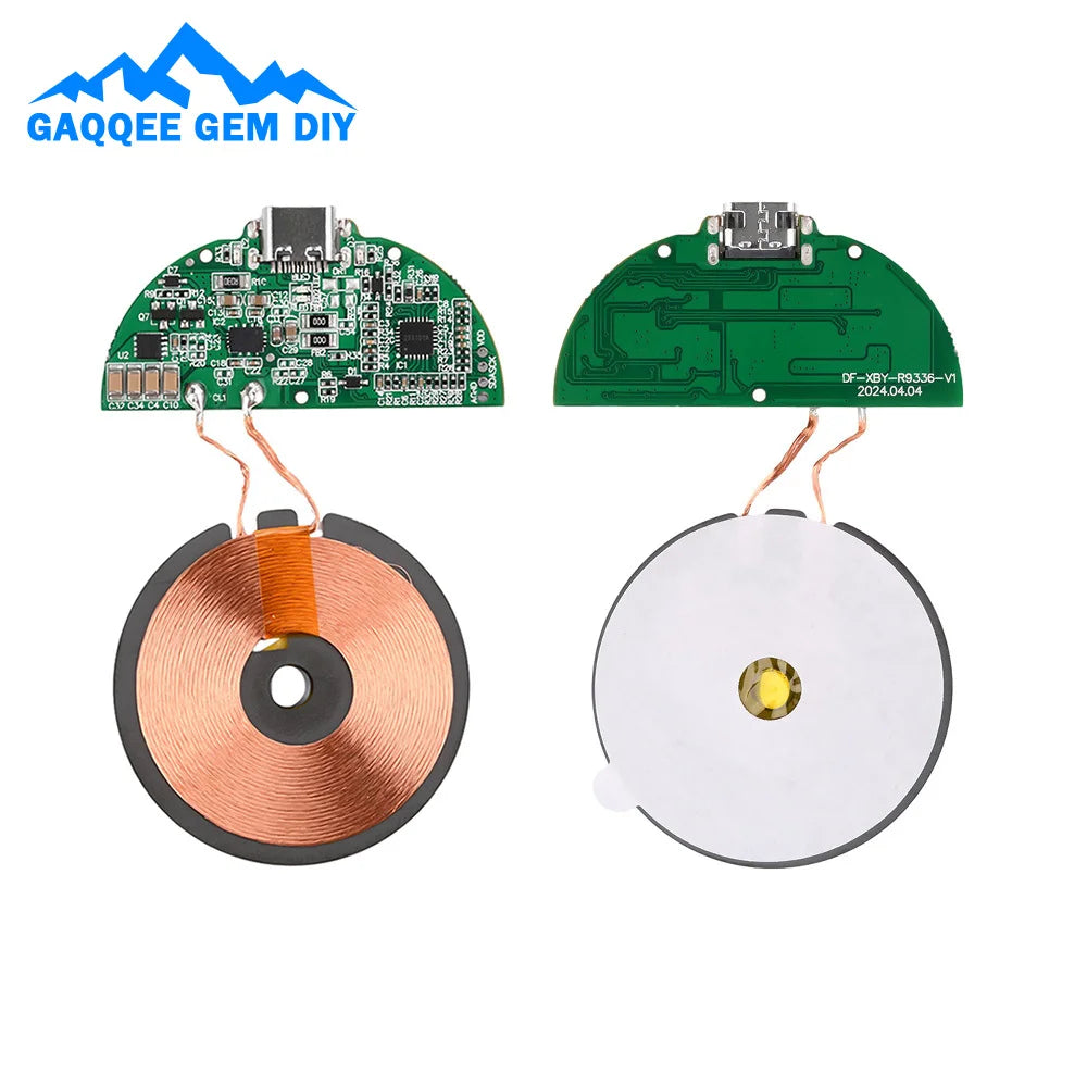 Wireless Charging Module DIY Wireless Charger QI Fast Charging Pad Wireless Charging Transmitter Support Smartwatch 15W Adaptive