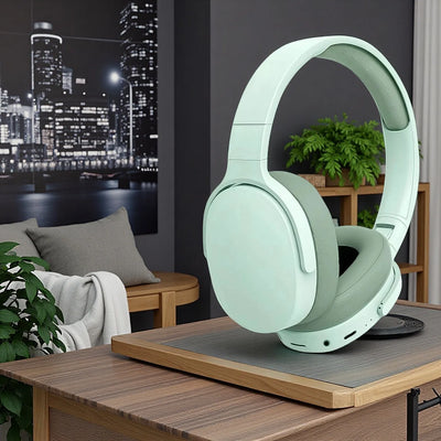 Fashion Bluetooth Wireless Headphones Over Ear Deep Bass Sports Stereo HiFi Long Battery Life Universal For All Devices