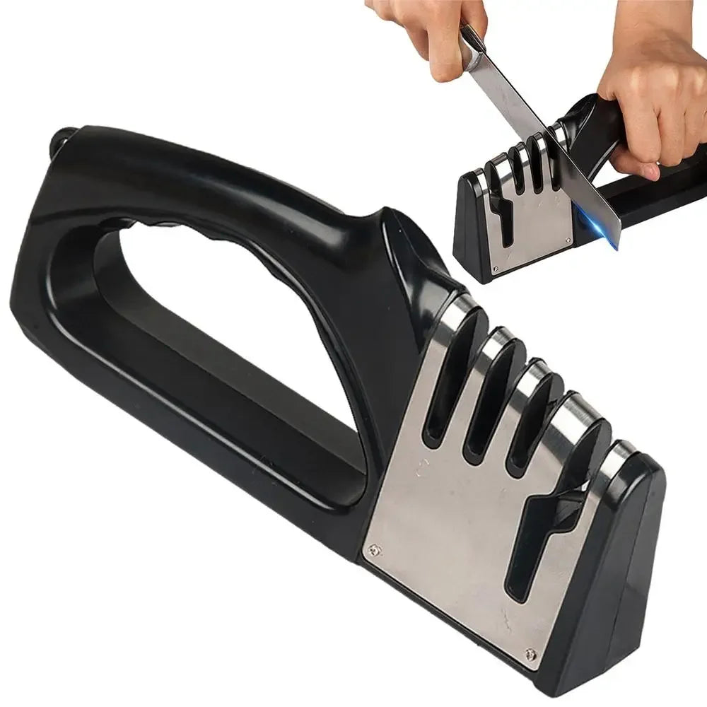 Kitchen 4 Segment Knife Sharpener Multifunctional  Knife