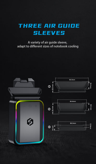 New Design Notebook Cooling Radiator Quiet Super Vacuum Fan Air-cooled for All Size Laptops Cooling Laptop Cooler Pad Adjustable