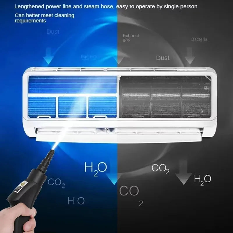 2025 New 1500W handheld steam cleaner Suitable for kitchen Bathroom Air conditioning Steam cleaning tools Portable steam cleaner