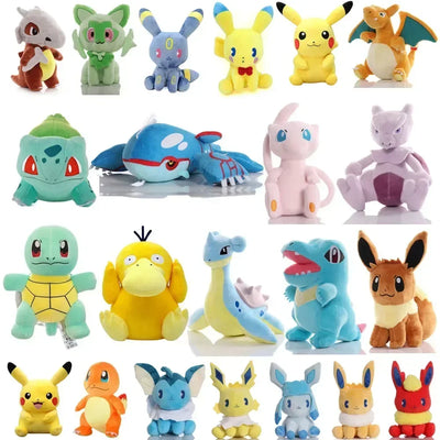 2025 Pokemon Plush Toy High Quality Anime Cartoon Pikachu Charmander Squirtle Bulbasaur Stuffed Doll Gift For Kids Children.