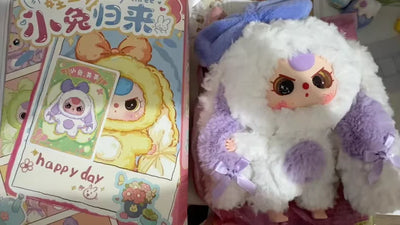 Genuine 2025 In Stock Blind Box Toy Baby Three Second-Generation Macaron Little Rabbit V2 Cute Pendant Ornaments Toys Girl Gifts