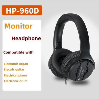 Wired Professional Studio headphone DJ Headphones With Microphone Over Ear HiFi Monitor Music Headset Earphone For Phone PC