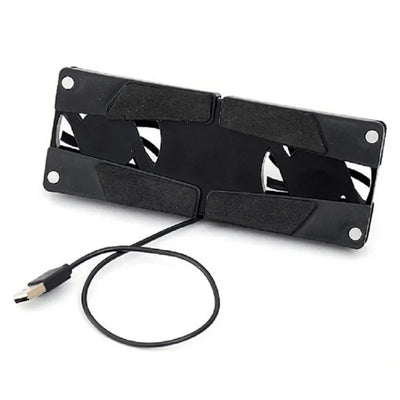 1PCS Air-cooling Laptop Cooler Laptop Cooling Pad USB Powered Cooling Dock Bracket Stand Dual Fan for PC Fan Gaming Accessory