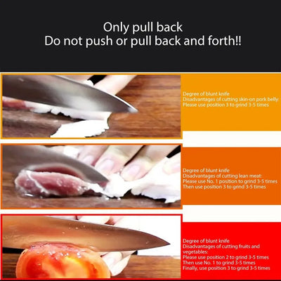 Kitchen 4 Segment Knife Sharpener Multifunctional  Knife