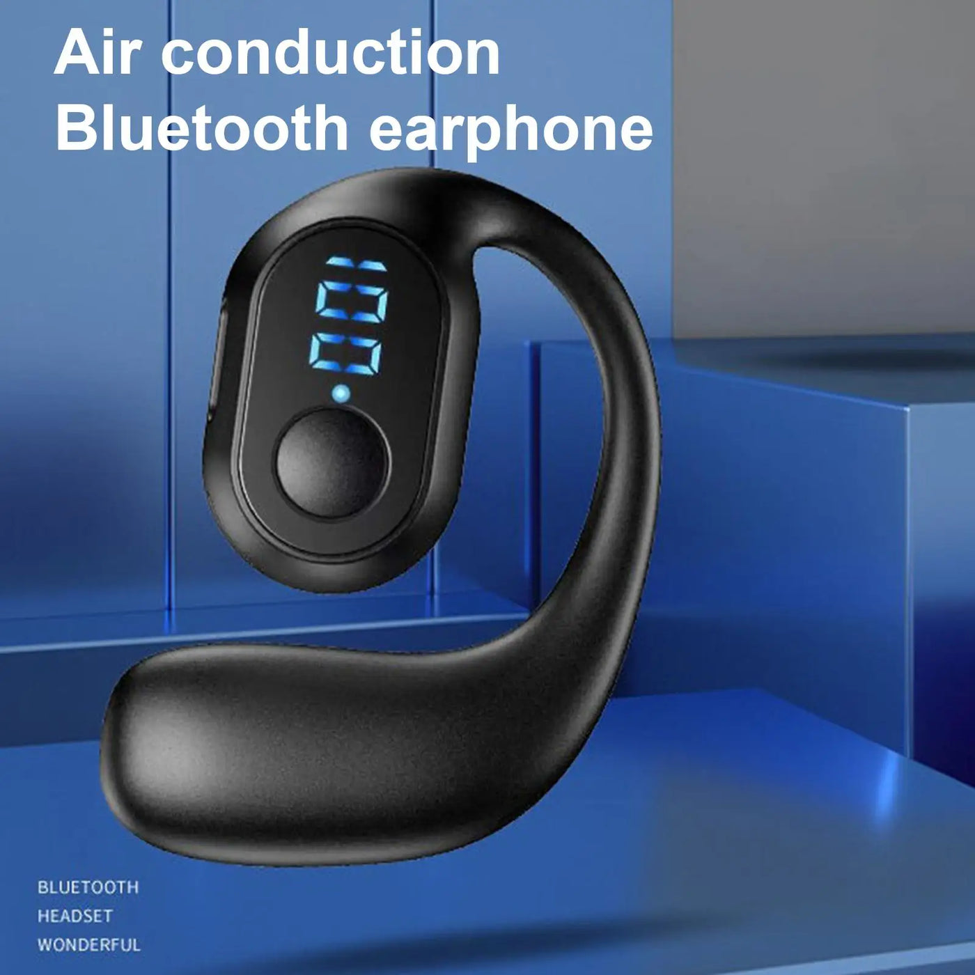 Handsfree Earpiece BT 5.3 Sweat Resistant Wireless Sport Headphones Ipx5 Waterproof Noise Reduction For Sport Running Workout