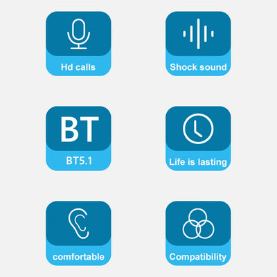 Q25 Wireless Headphone Sport Bluetooth 5.1 Headphones HiFi 9D Bass Stereo Earphone Headset with Microphone for iPhone Workout