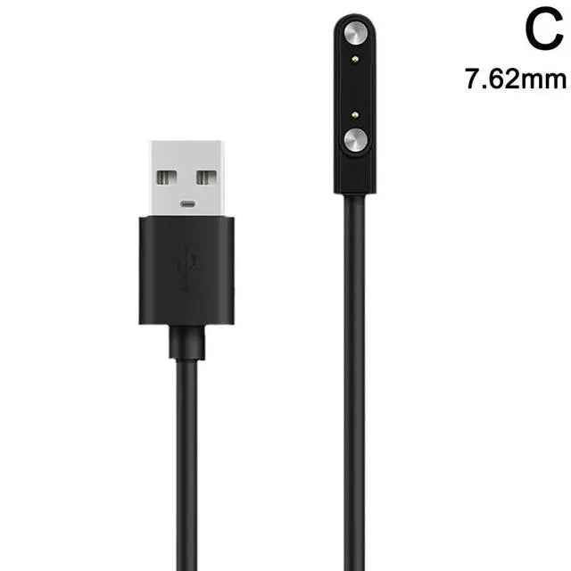 Smart Watch Charging Cable 2 Pin 4 Pins USB Charger Cord 0.5m Universal for Smartwatch 7.62mm 2.84mm 4mm Magnetic Charger