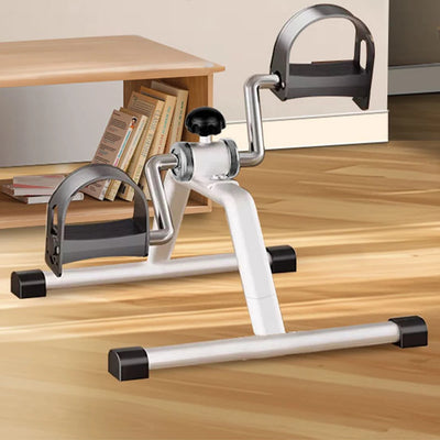 Portable Pedal Exerciser Under Desk Bike Pedal Exerciser Foot Peddler Machine Mini Bicycle Trainer for Indoor Leg Rehabilitation