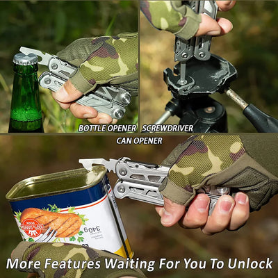 Multitool Folding Knives Pliers Wire Cutter Can Opener Screwdriver Scissor Clamp Hand Tools Diy EDC Survival Gear Manual Pliers