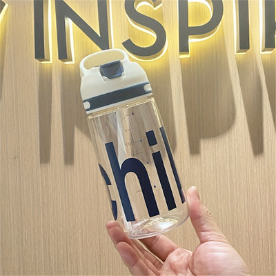 450ML Portable Water Bottle for Gym, Fitness, Outdoor Camping, Hiking, and Sports - PC Material, Sealable
