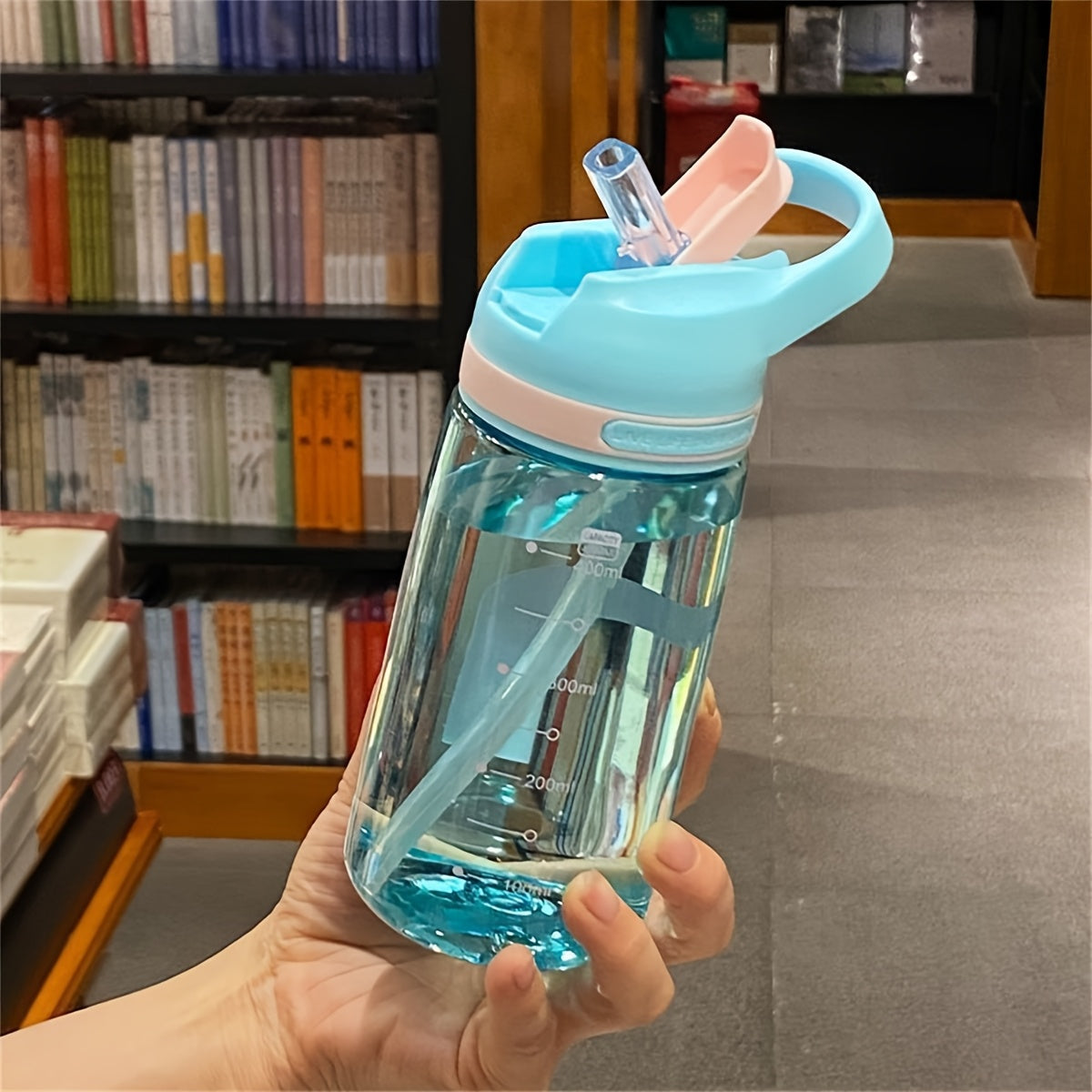 450ML Portable Water Bottle for Gym, Fitness, Outdoor Camping, Hiking, and Sports - PC Material, Sealable