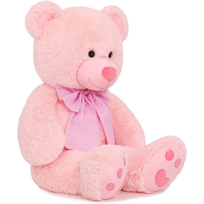 4Ft Pink Giant Teddy Bear Plush Big Bear Stuffed Animal