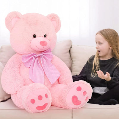 4Ft Pink Giant Teddy Bear Plush Big Bear Stuffed Animal